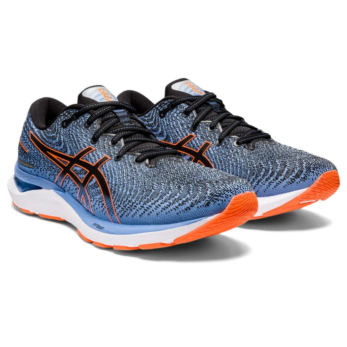 Asics Gel Cumulus 24 Mens Running Black / Shocking Orange Size 11.5 Wide - Image 1