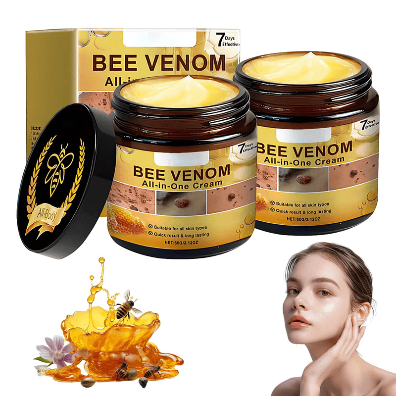 2PCS Bee Venom All-In-One Cream Skin Treatment 2025 Professional Bee Venom Cream - Image 1