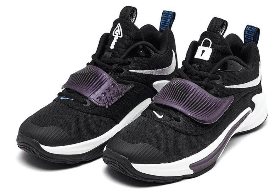 Nike Zoom Freak 3 Grade-School 5Y Black White Black Basketball DB4158001 - Image 1