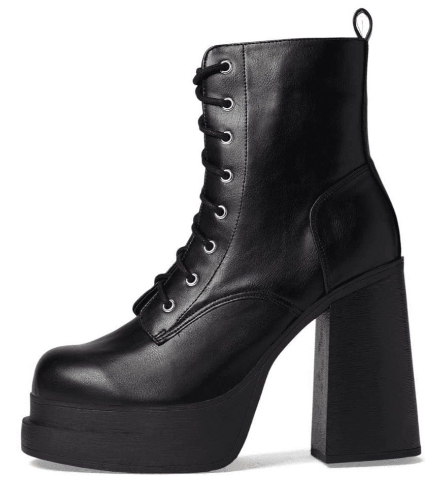 Steve Madden 9.5M Black Leather Persuade Bootie Ankle Boot - Image 1