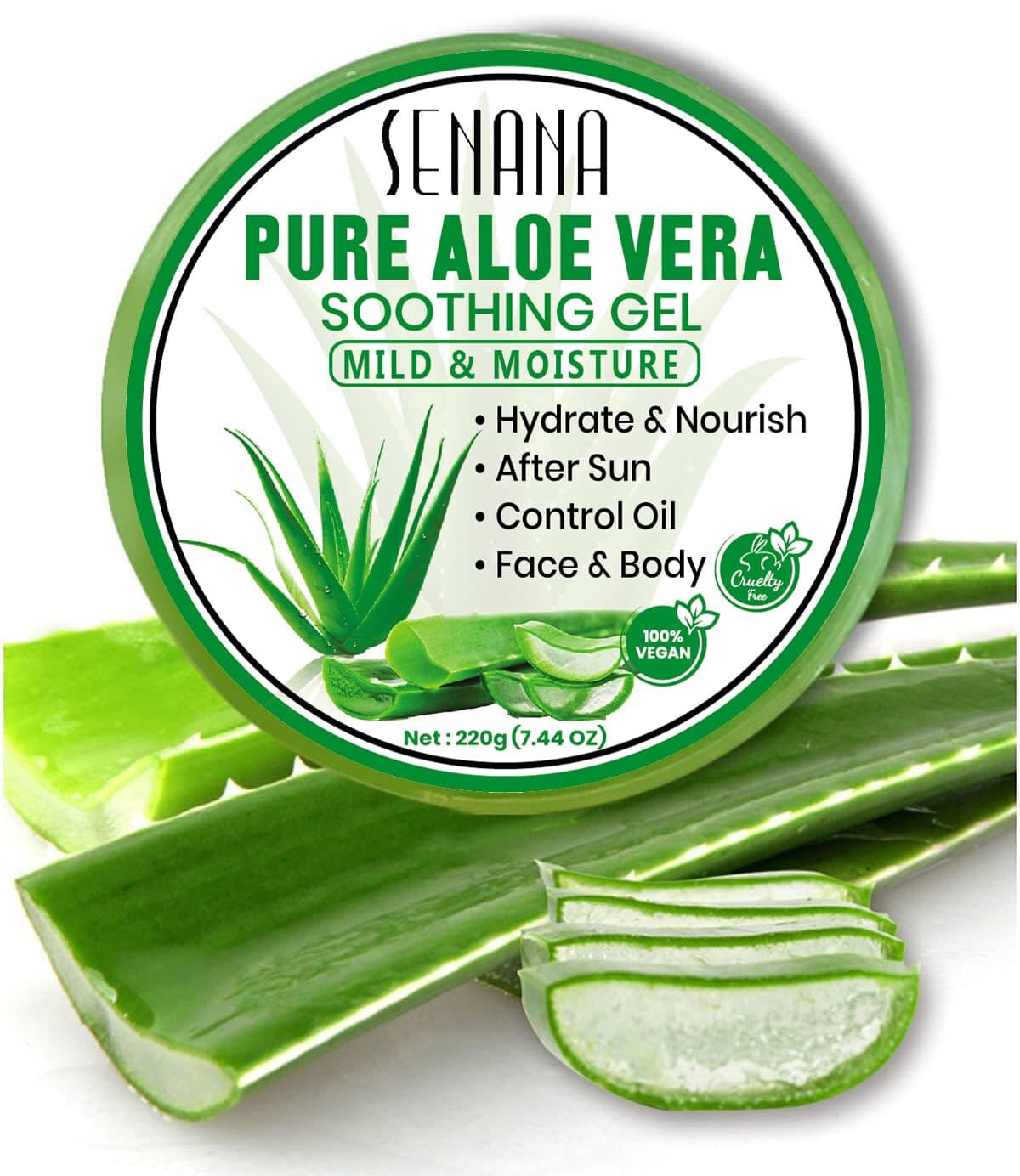 Aloe Vera Body Face Moisturizer Skin Care Dry Skin Anti Wrinkle Acne Scars - Image 1