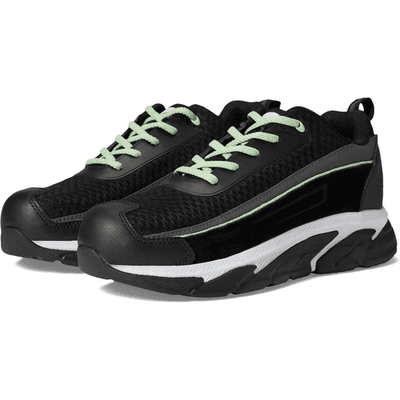 Avenger Women Work Boots Electra ,Slip-resistant ,EH Safety Black Green 9 D Wide - Image 1