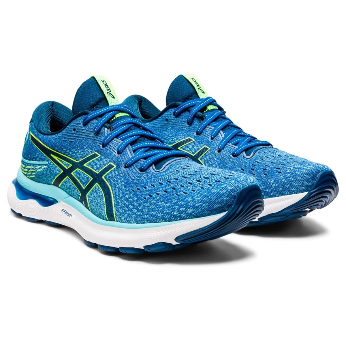 ASICS GEL-Nimbus 24 Men's Running Shoes Lake Drive/Hazard Green Size 12 US - Image 1