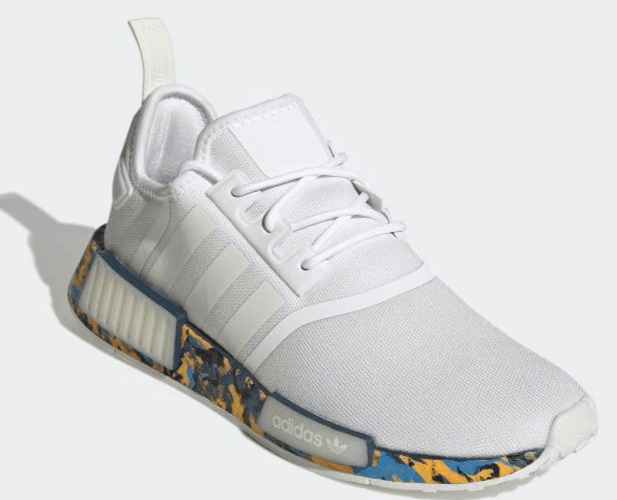 Adidas NMD_R1 White Camo Gold Blue Men’s Size 11 M GX4466 - Image 1