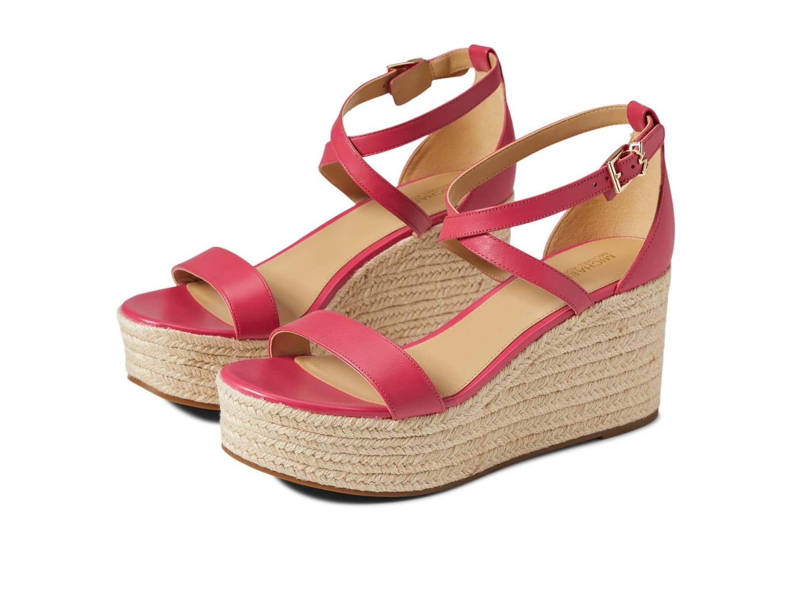 Michael Kors Serena Wedge Espadrille Sandals Rubin Red Size: 8.5 M - Image 1
