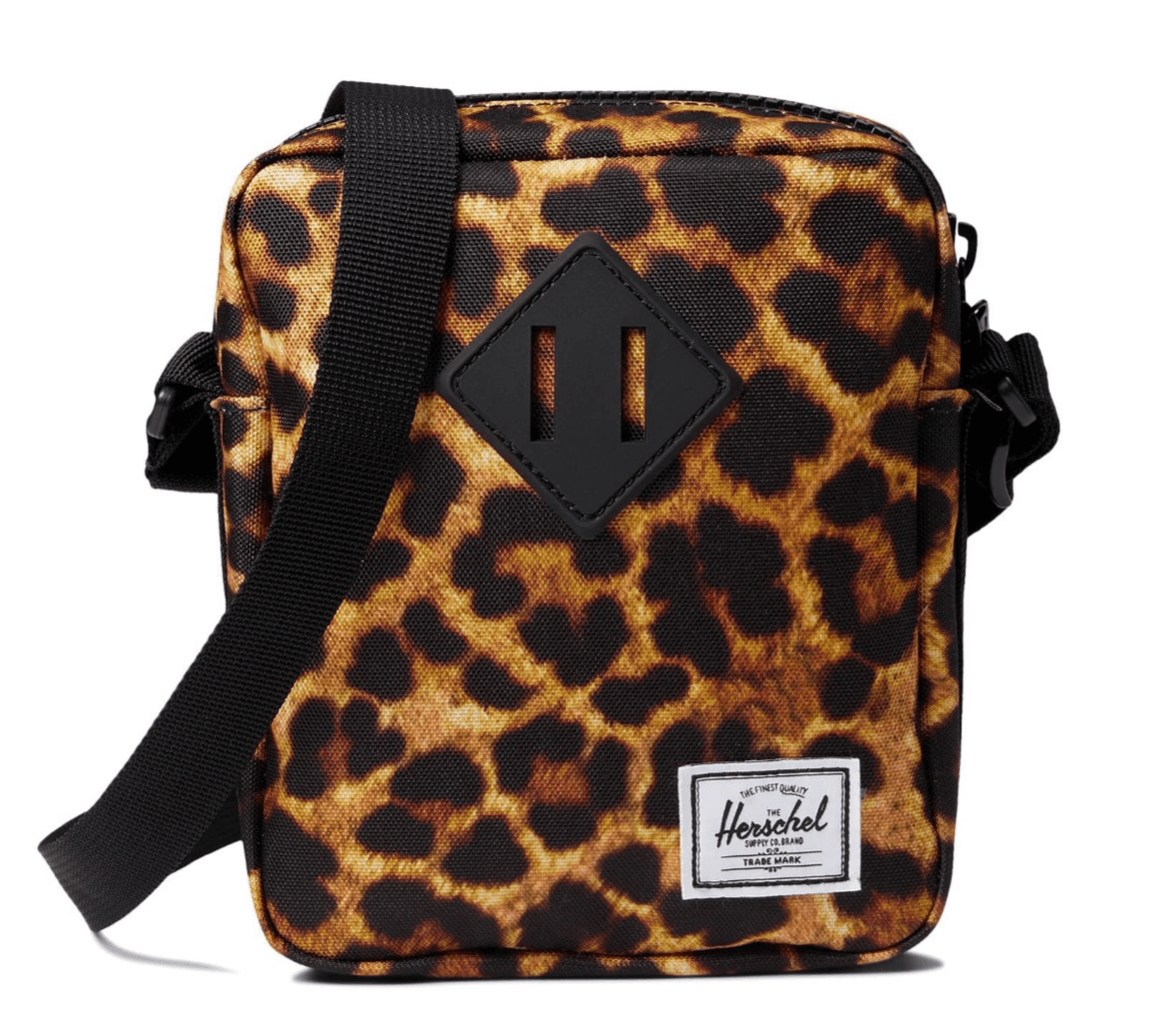 HERSCHEL SUPPLY CO Leopard Print With Black Trim Small Crossbody Bag - Image 1