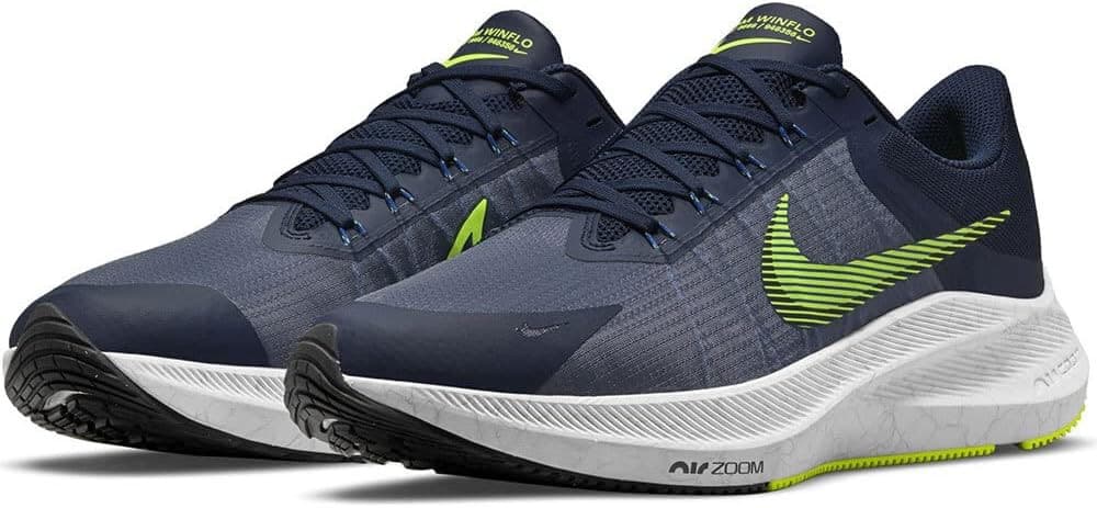 Nike Zoom Winflo 8 Midnight Navy Volt White Men's size 9 Running - Image 1