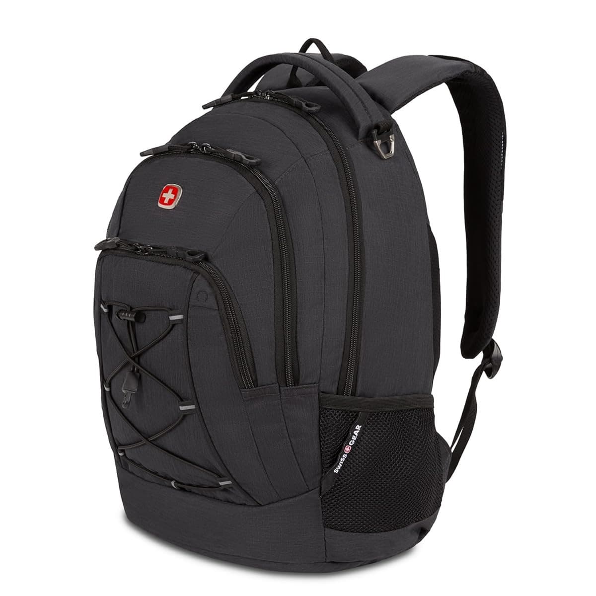 SwissGear 1186 Bungee Backpack, Grey (Laptop Version), 17.75 inch - Image 1