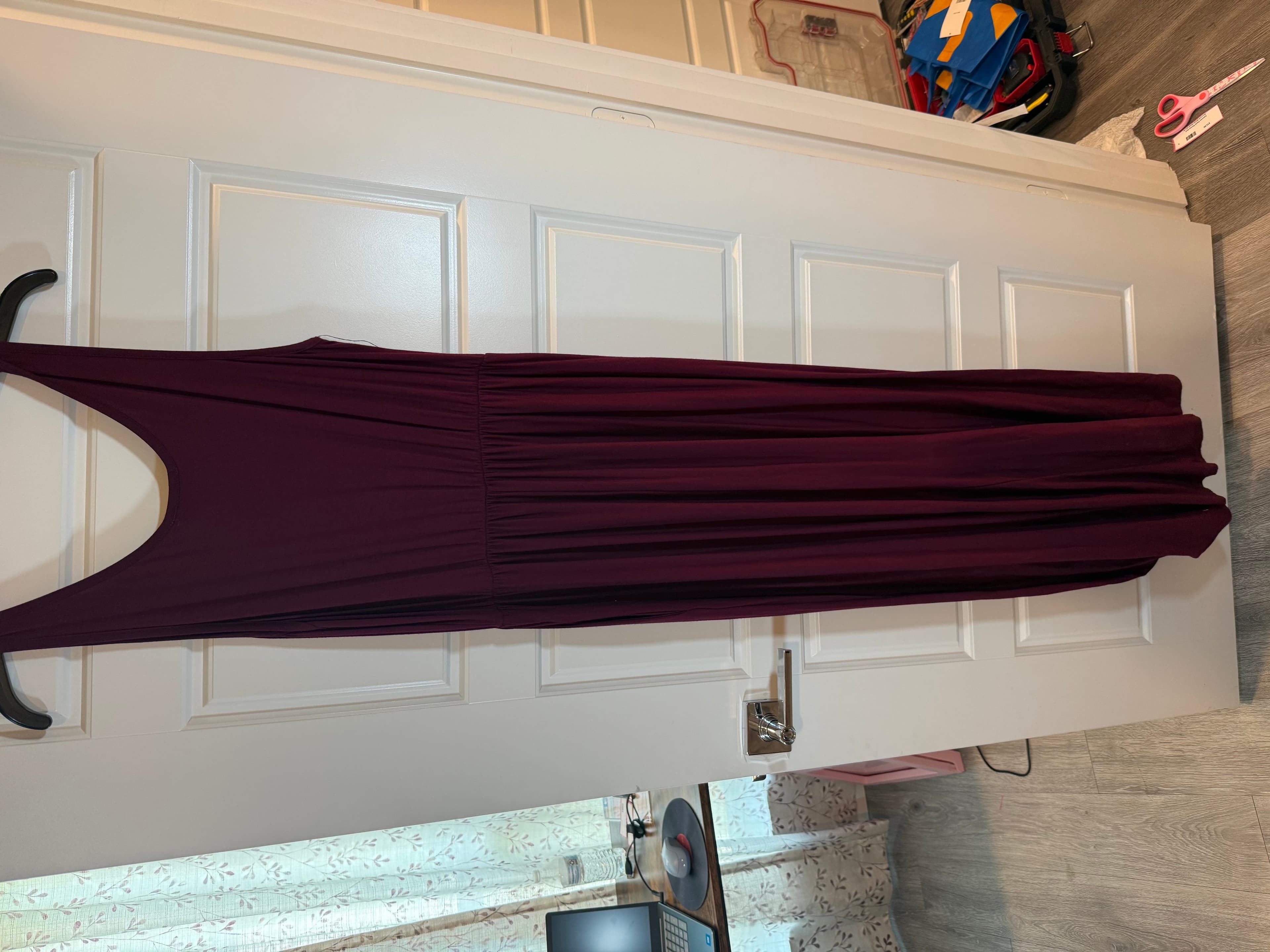 French atmosphere Plum Maxi Dress Size M - Image 1