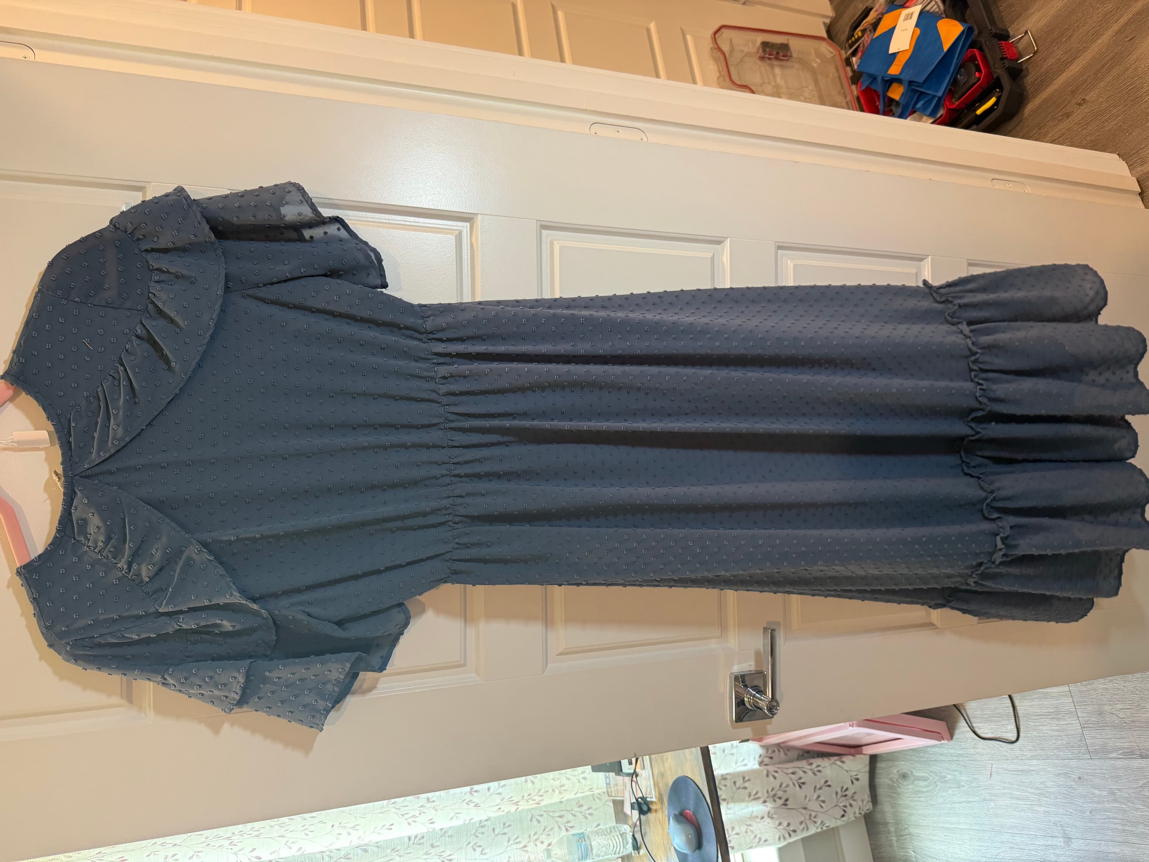 Orange Creek Blue Midi Dress Size M - Image 1