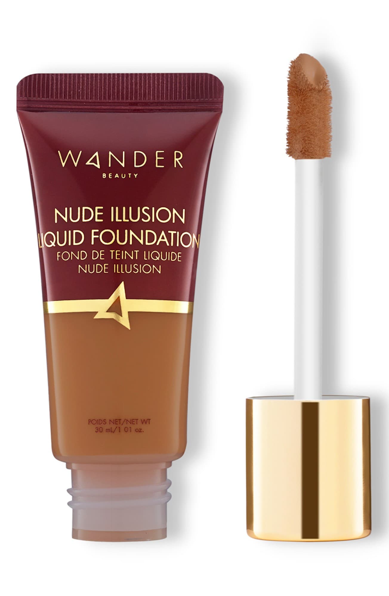 Wander Beauty Nude Illusion Liquid Foundation (Various Shades) - Rich Deep