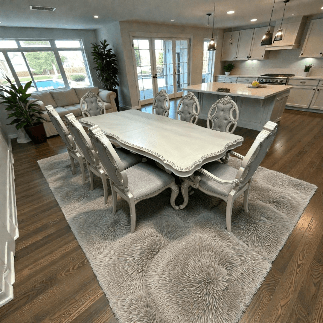 Rosdorf Park Elamin Extendable Double Pedestal Dining Set
