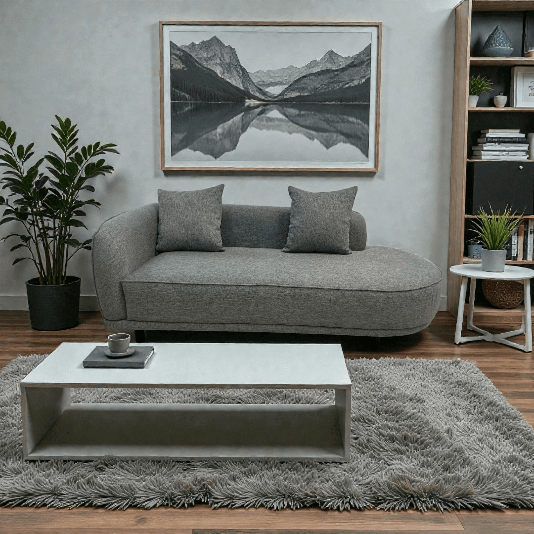 ChairVogue Comfortable Indoor Chaise Lounge Sofa: Solid Wood Frame Upholstered Chaise Lounge