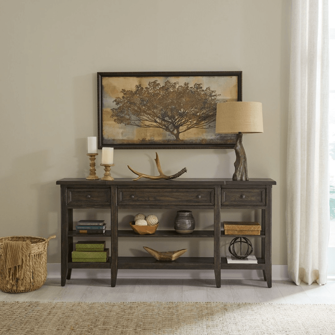 Briarwood Living Eden Ridge Saddle Brown Hall Console Table