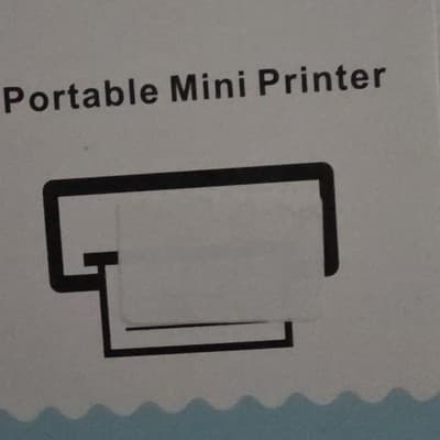 Portable Mini Thermal Printer Inkless Photo Website Printing Black & White