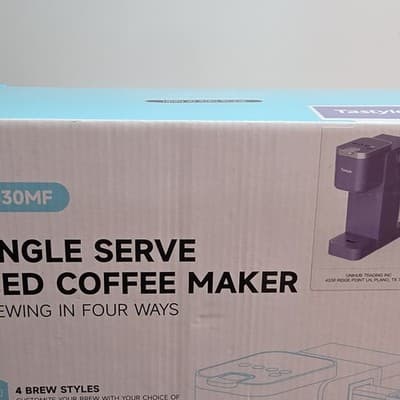 Tastyle T30MF Single Serve Iced Coffee Maker Blue Hot Bold Over Ice Milk Frother