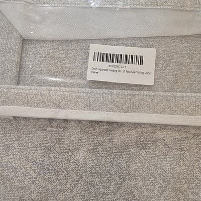 Door Organizer Hanging Storage Grey Silk Printing 1 Pack Hanging