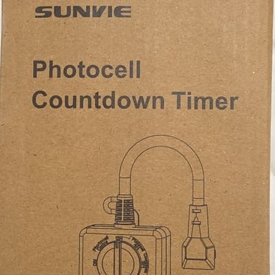 SUNVIE Photocell Countdown Tap/Hose Timer Outdoor Analog Controller