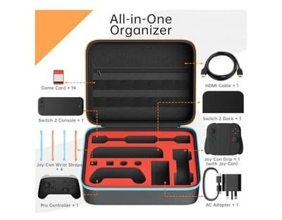 Orzly Case Compatible with Nintendo Switch 2 Protective Carry Case (2025 Model)