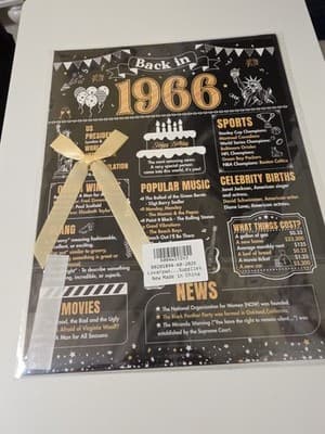 Large 60th Birthday Card With Envelope, Black Gold Happy 60th Birthday Giant Gue