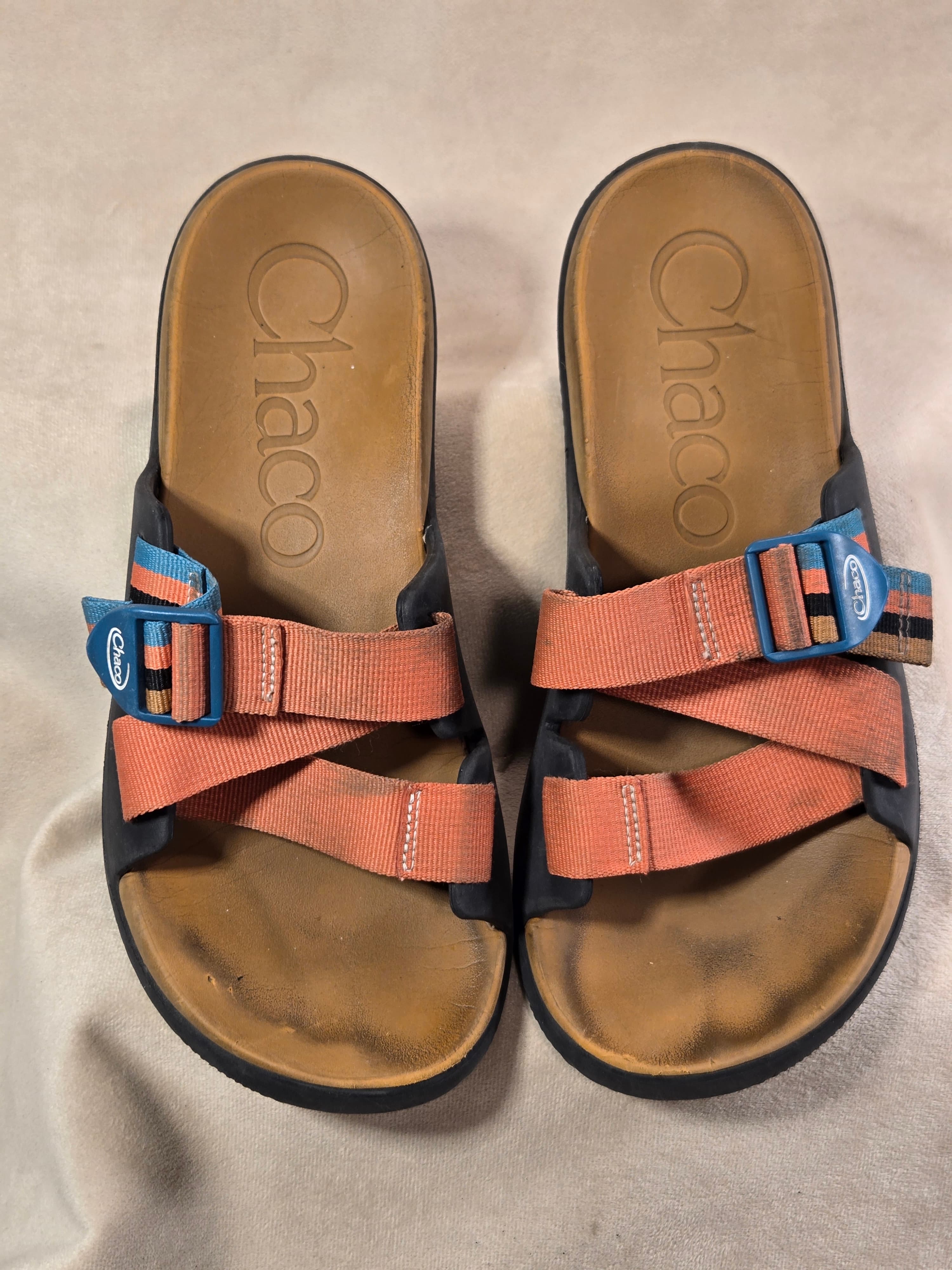 Chaco Z/Cloud 2 Dual Strap Geometric Outdoor Sandals Tech Webbing Women's Sz10