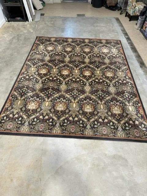 8'x10' Black Wool Nouveau Collection Rug from Wools of New Zealand