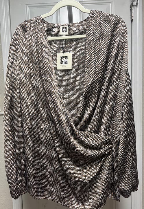 Anne Klein NWT Classy Drape Top - Plus Size 2X