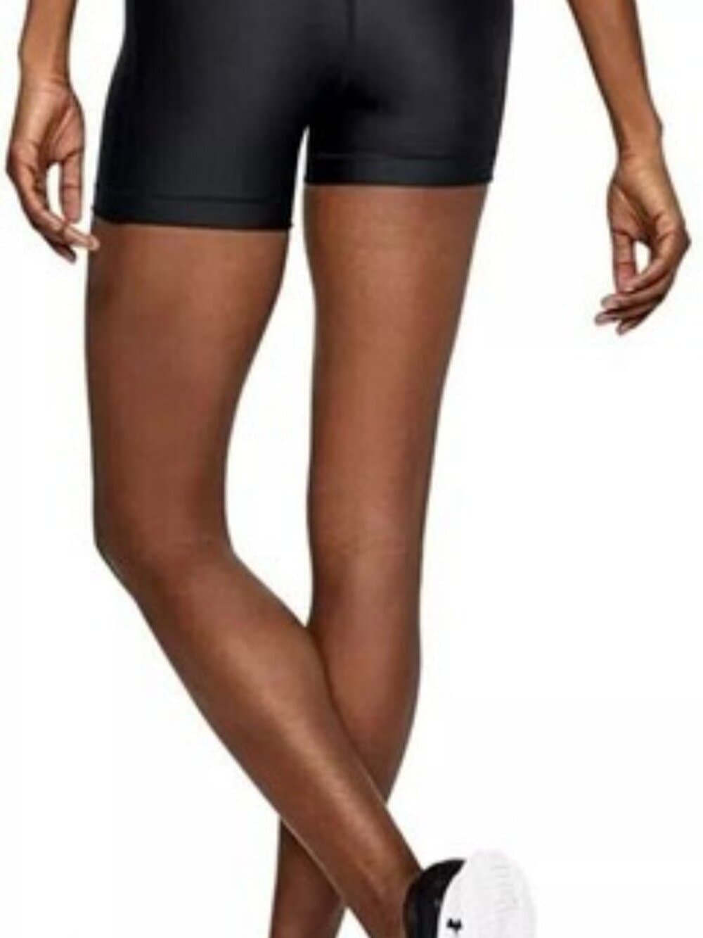 Under Armour Women's Heat Gear Middy Shorts - Grey Size Small