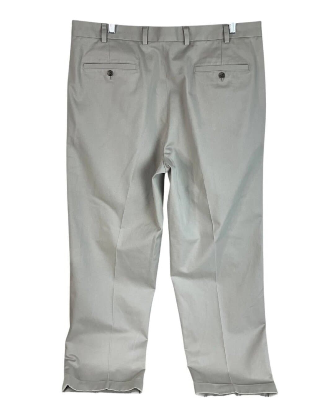 Brooks Brothers Advantage Chino Elliot Beige Pleated Khaki Pants Mens Size 40x30