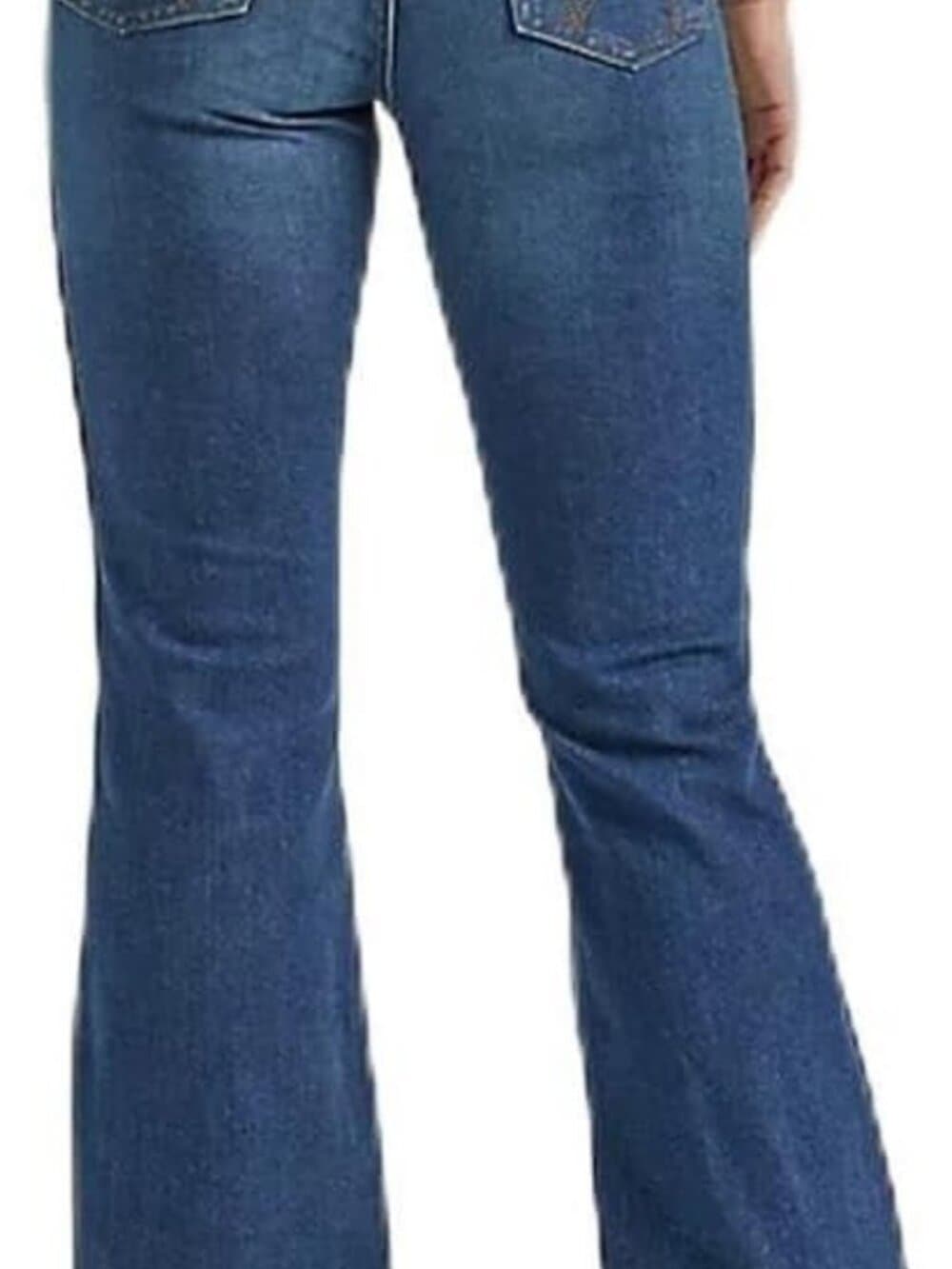 Wrangler Retro Women's Blue Denim High Rise Trouser Jean W26xL34