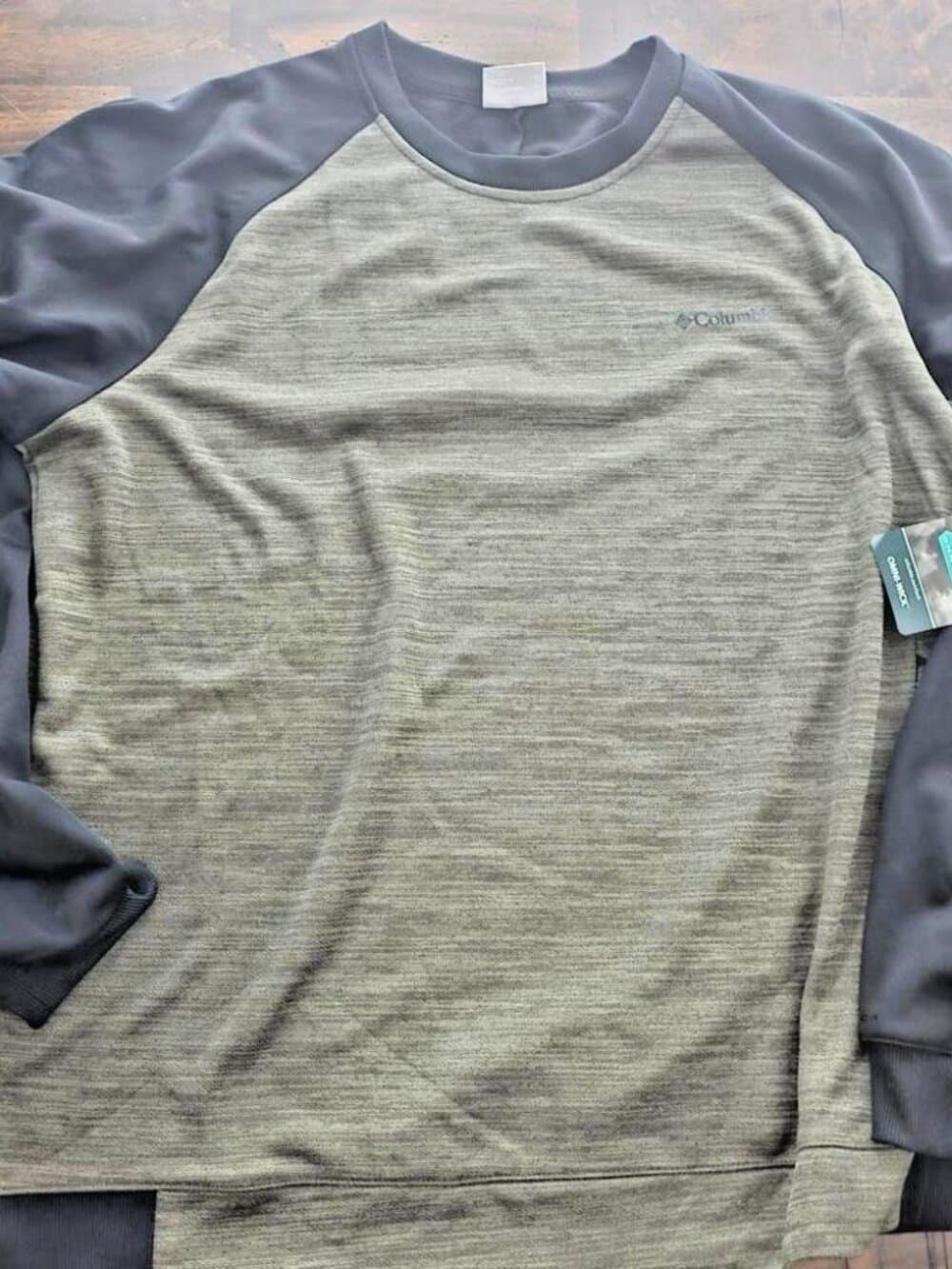 Columbia Mens Crew Neck Long Sleeve Pullover Shirt - Omni-Wick - New XXL