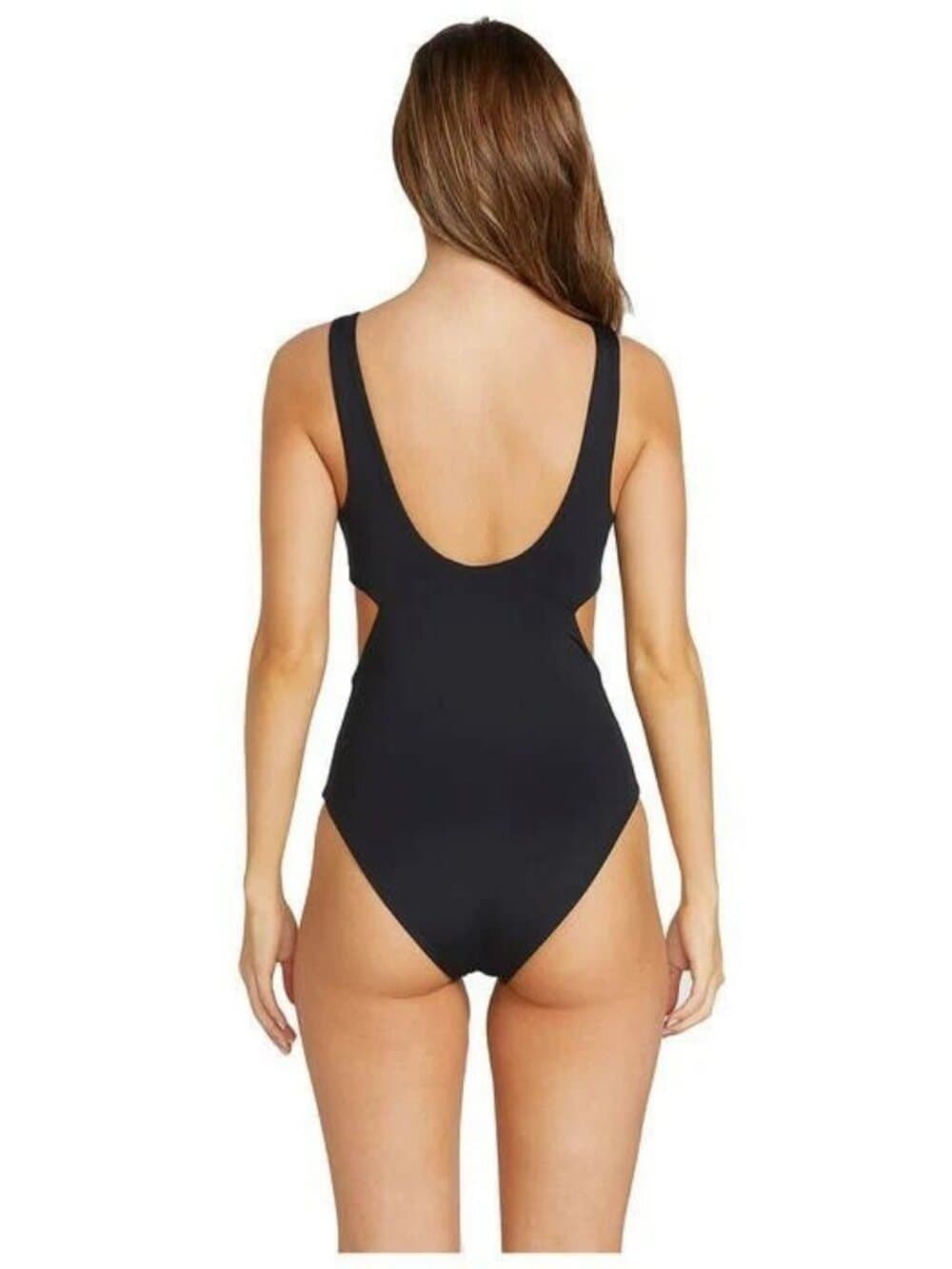Volcom Women's Black Simply Seamless One-Piece Swimsuit Size XL