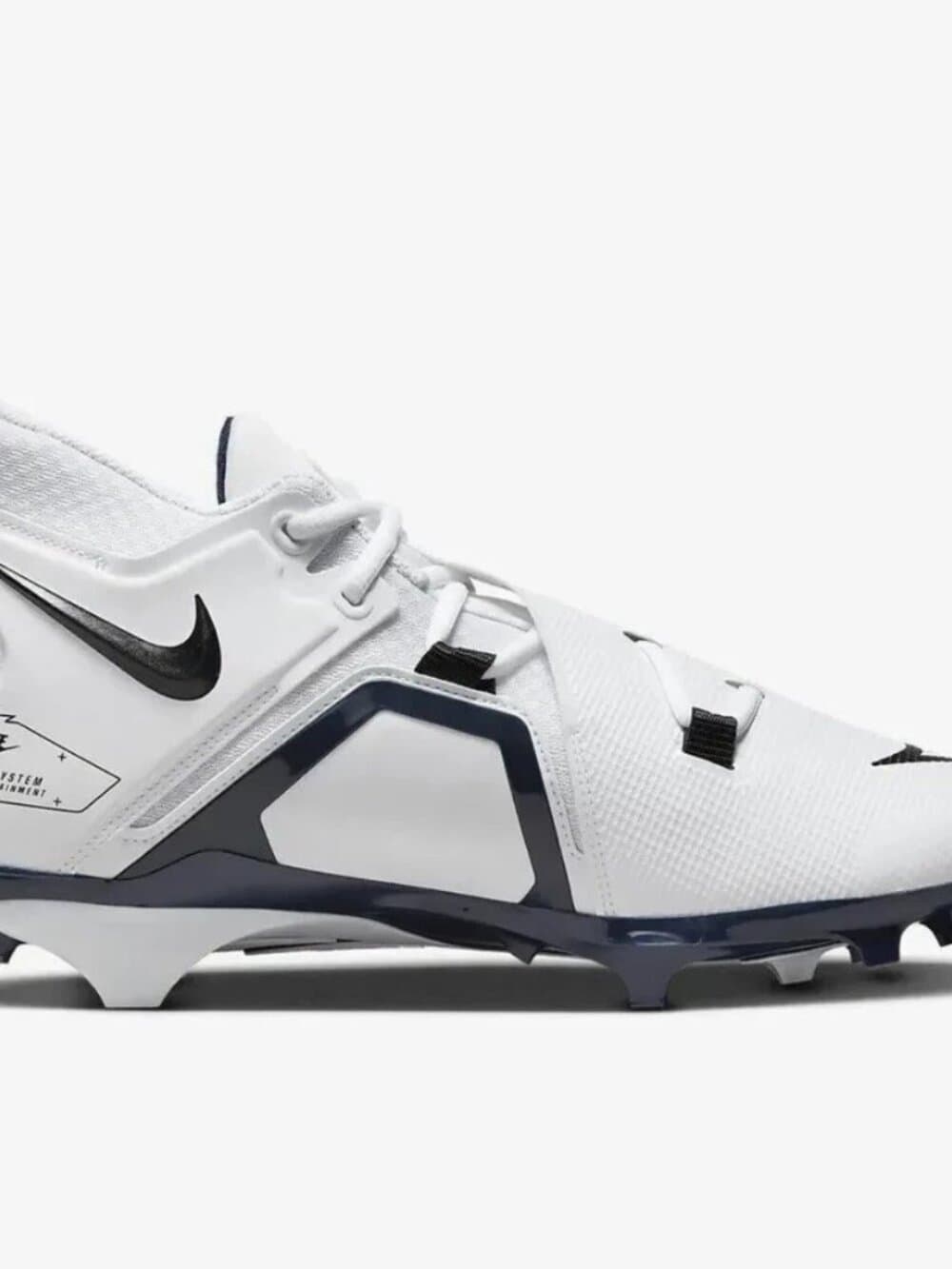 Nike Alpha Menace Pro 3 Football Cleats White Navy CT6649-108 Mens Size 16 NEW