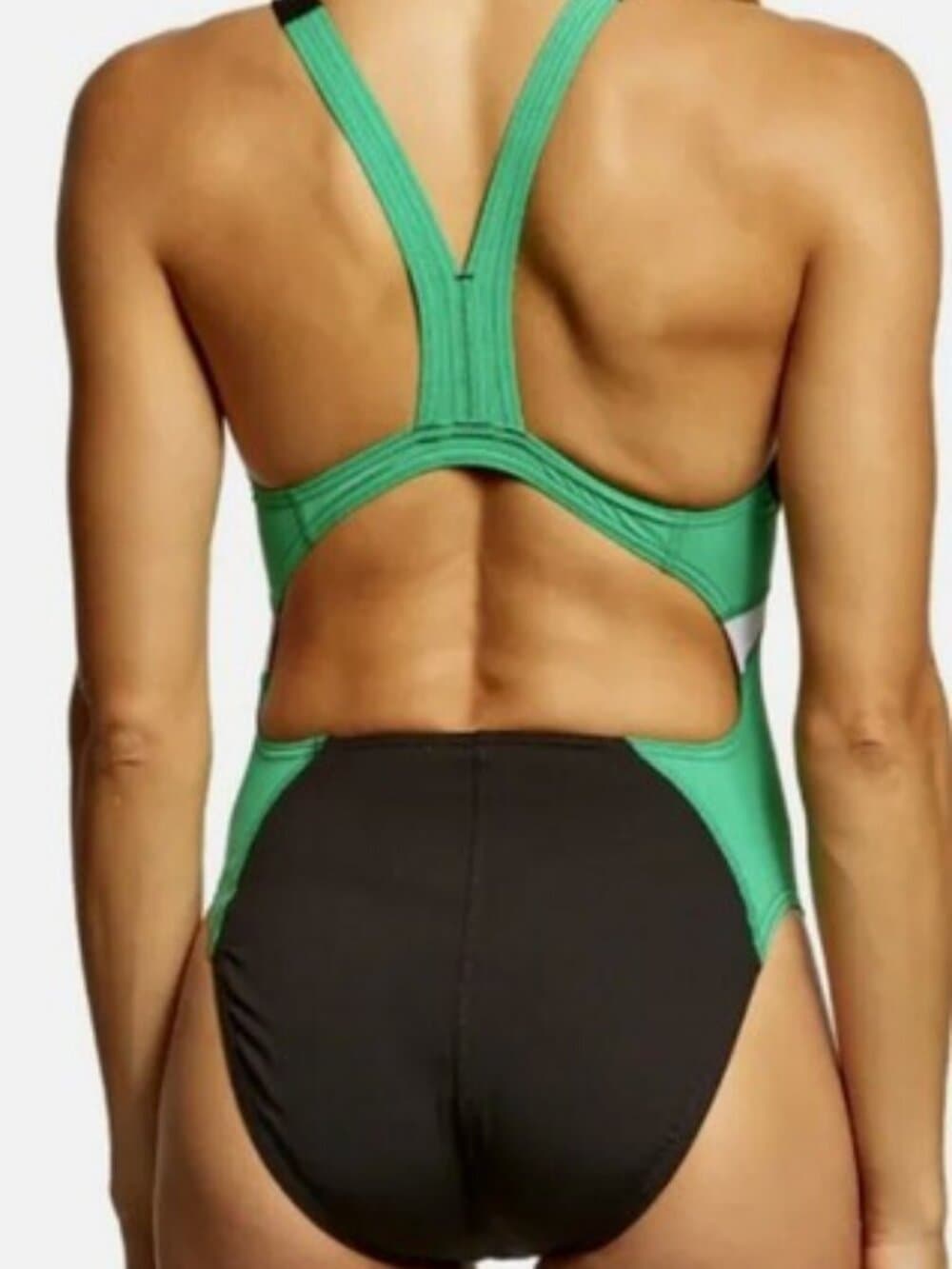 SPEEDO Spark Splice Super Pro Back Endurance + Black Green Swim Female 24