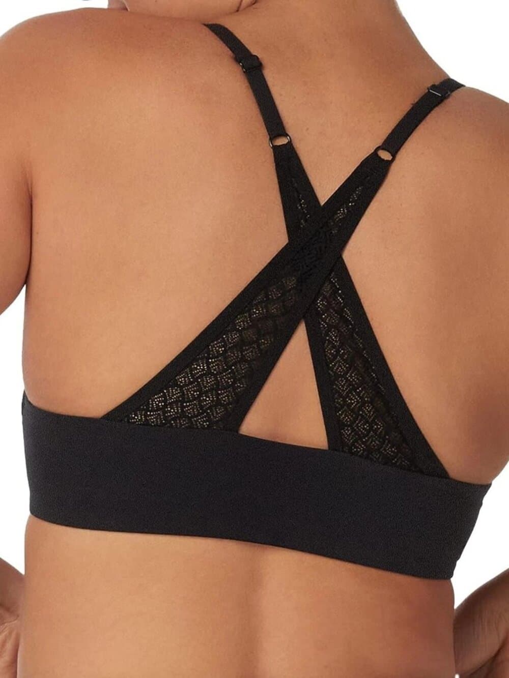 Maidenform Pure Comfort Wireless Bra/Demi-Racerback Black DM220C NWT - XL