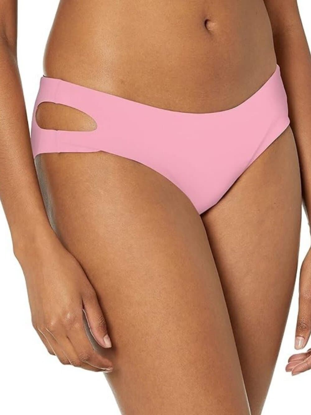 The Bikini Lab Women's Pink Medium Coverage Bikini Bottom Size Large- NWT