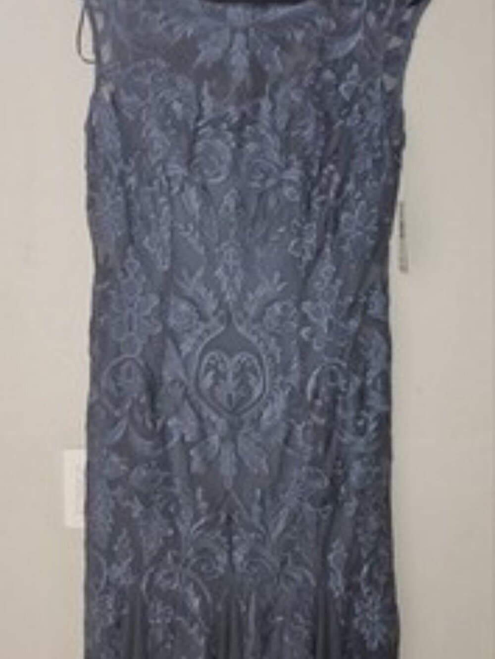 ALEX EVENINGS KNEE LENGTH DRESS, NAVY, 14P