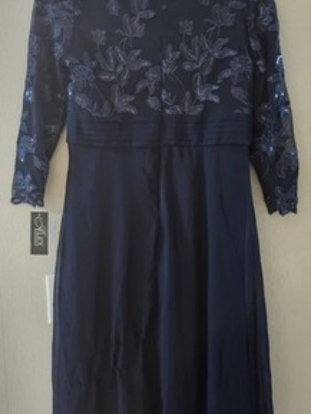 ALEX EVENINGS DRESS, MIDNIGHT, SZ 6