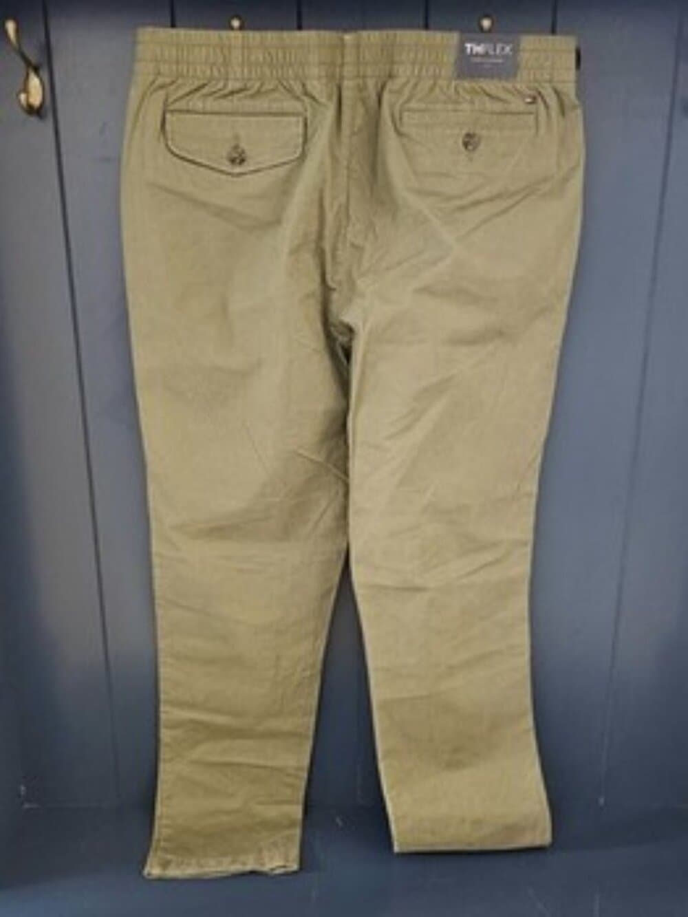 Tommy Hilfiger Mens Th Flex Chino Pants Olive Size 36x30 Brand New