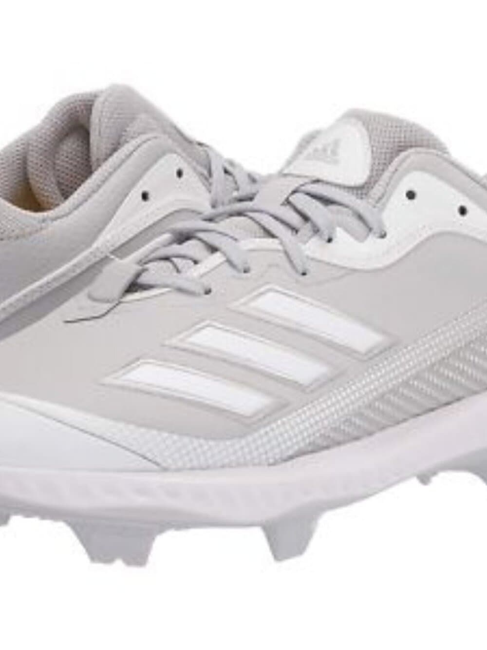 Adidas Men's Icon 8 Gray/White Baseball Cleats Shoes Size 17