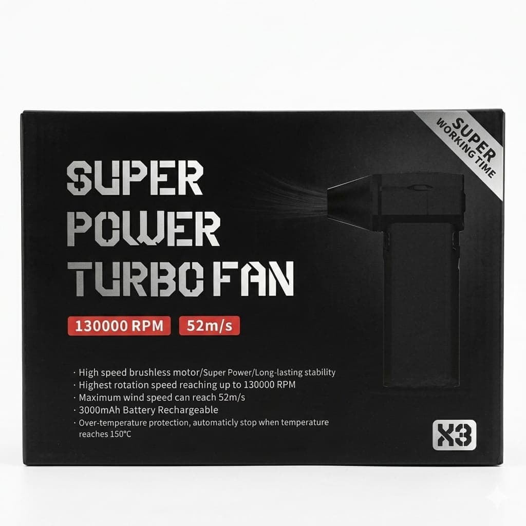 Super Power Turbo Fan X3 130000 RPM 3000mAh