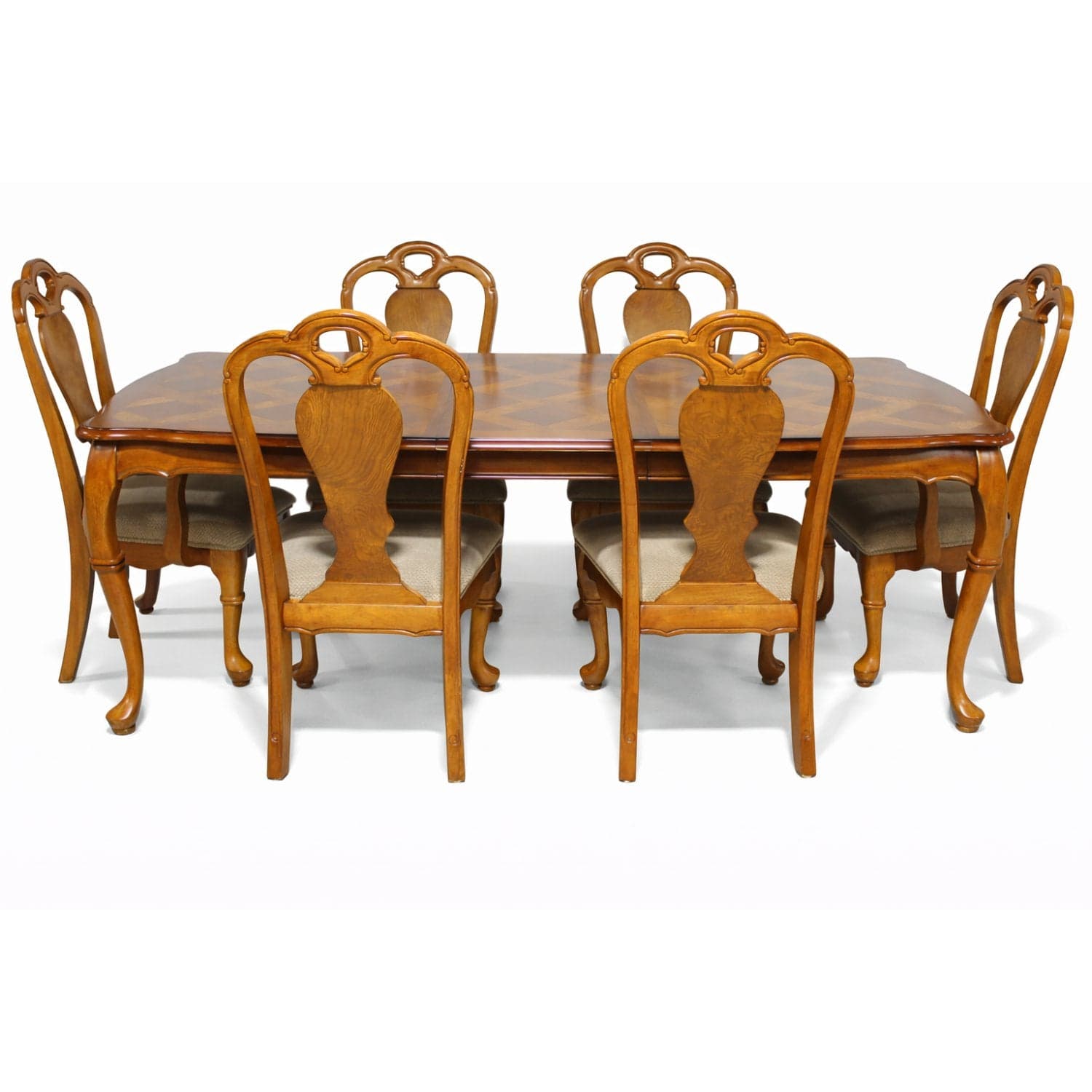 Parquet Dining Table w/6 Chairs