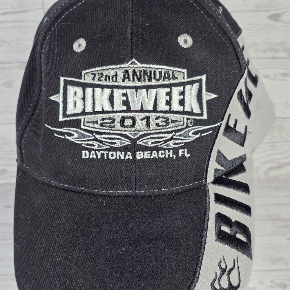 2013 Daytona Beach 72nd Black Bike Week Adjustable Cap
