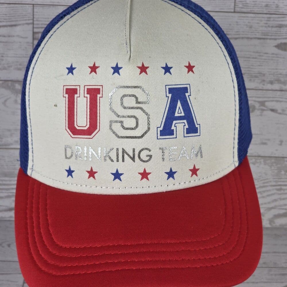 USA Drinking Team Adjustable Strap Cap