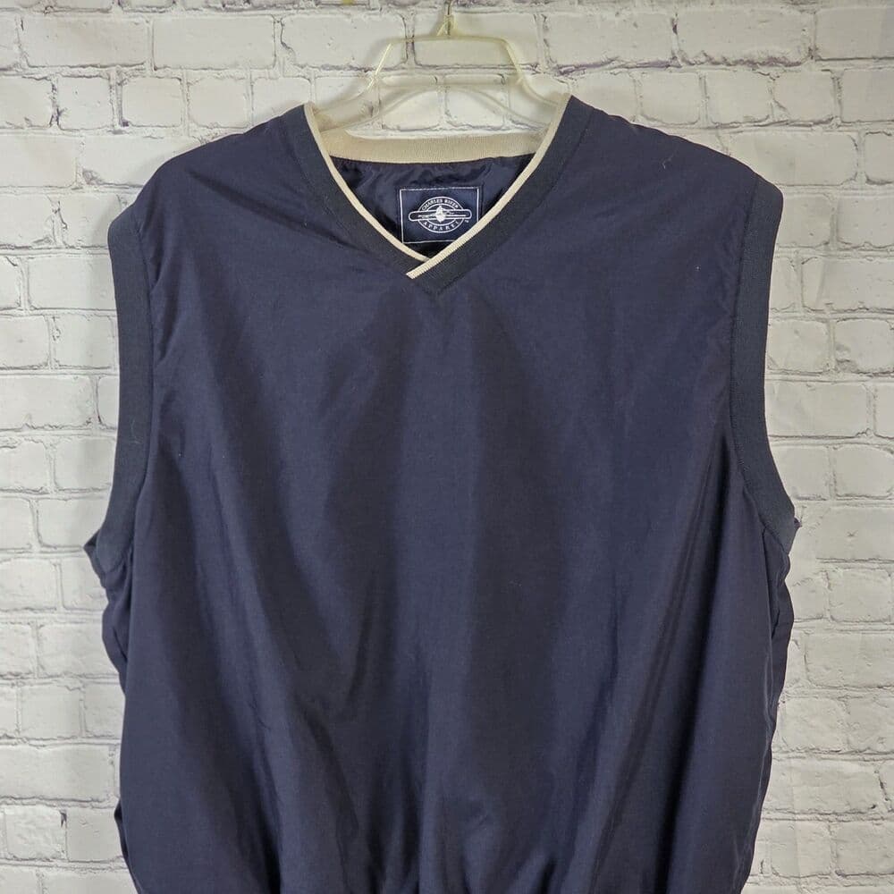 Charles River Men's XL Navy Blue Sleeveless Golf Pullover