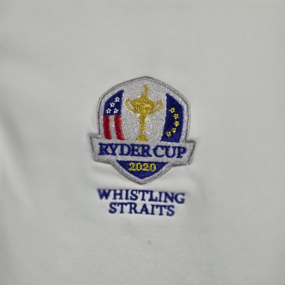 RLX Ralph Lauren Men's Medium White 2020 Ryder's Cup S/S Golf Polo Shirt