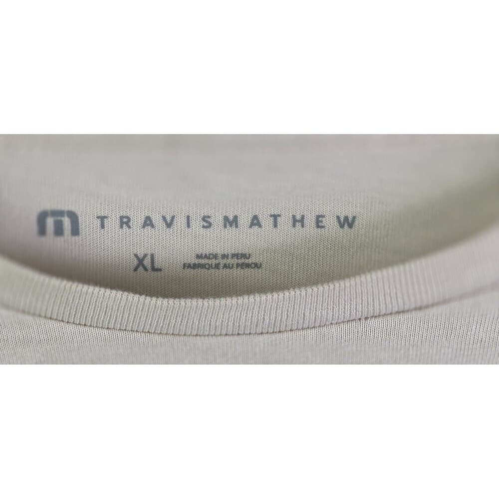 Travis Mathew Men's XL Beige " Endless Vacation " Short Sleeve T-Shirt