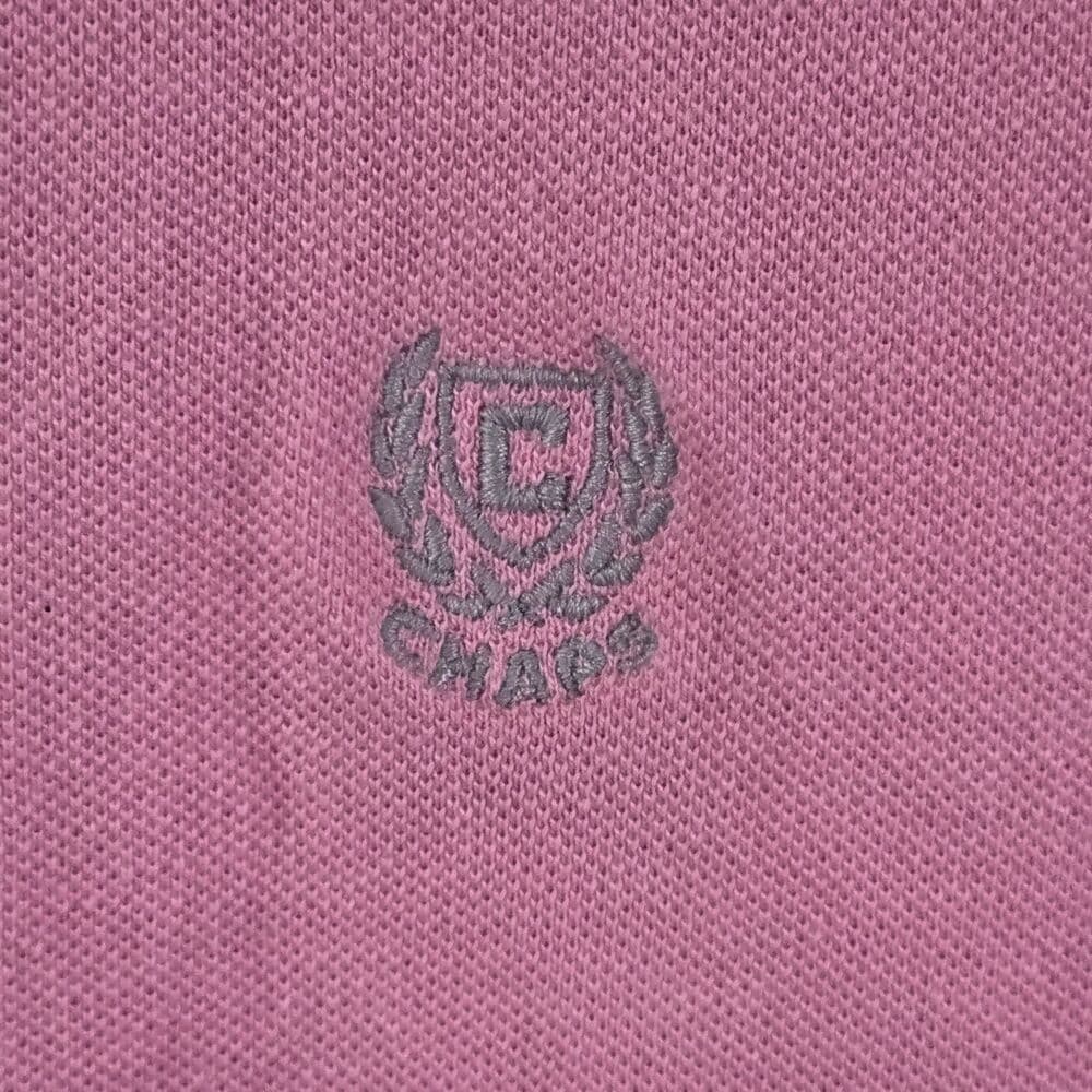 Chaps Men's Large Pink Short Sleeve Polo Shirt