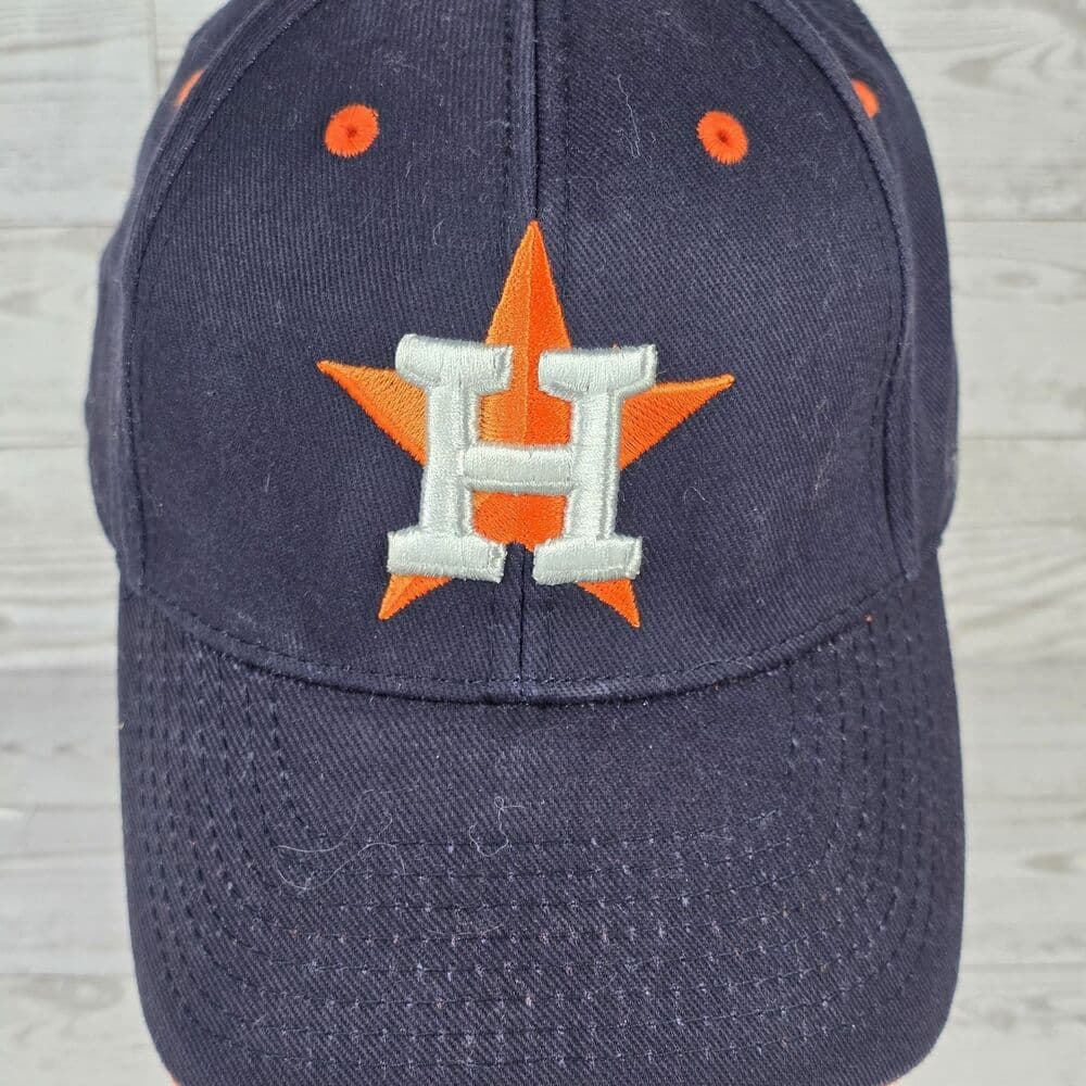 Houston Astros Navy Blue Fan Favorite Strap Back Hat Cap Embroidered Logo