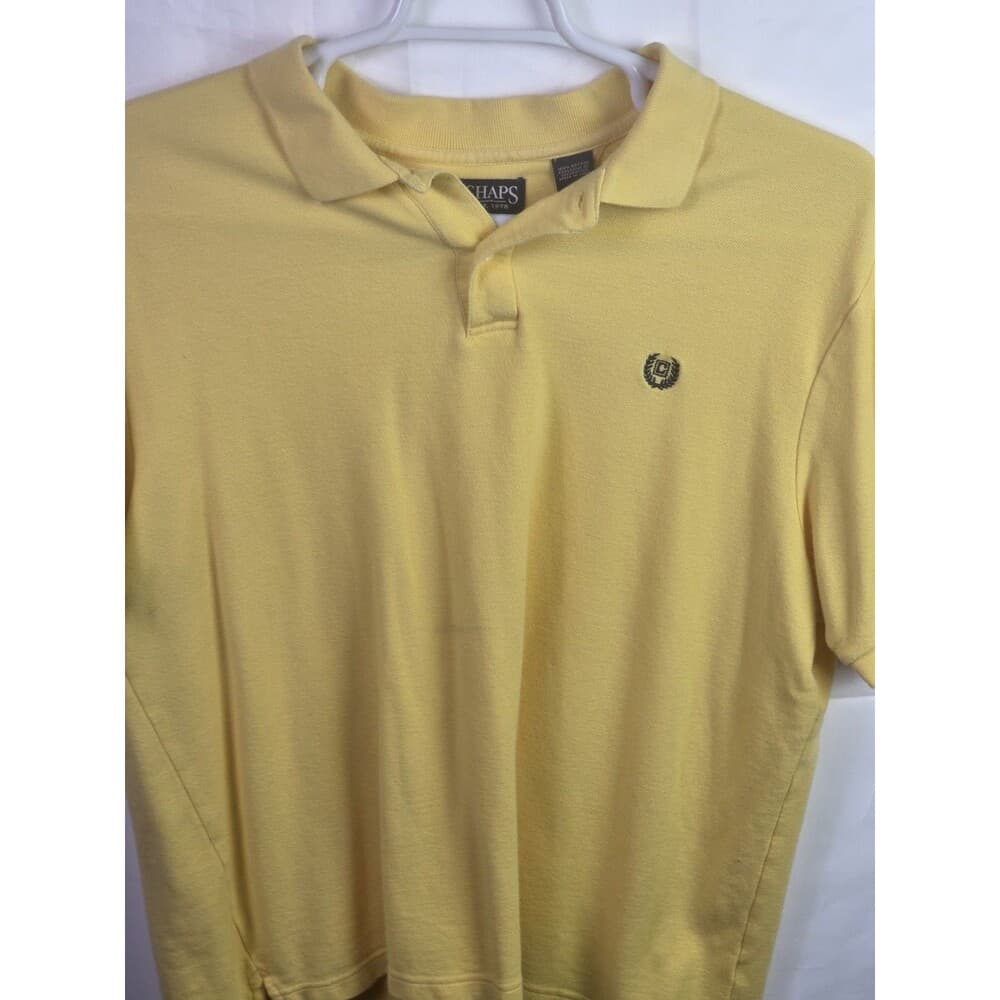 Chaps Ralph Lauren Men's XL Yellow Short Sleeve Shirt